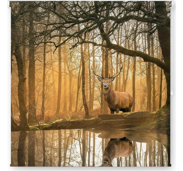 Golden stag lake gred rolo senčilo - TenStickers