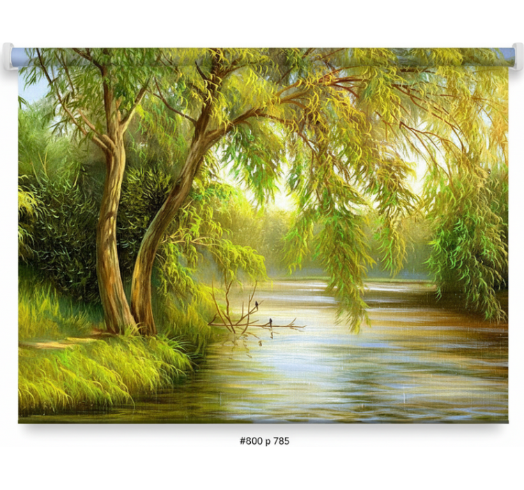 Serene river willow gred rolo senčilo - TenStickers
