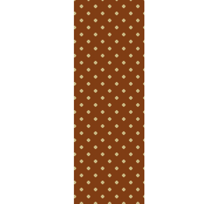 Brown cross pattern rolo zavesa za domačo pisarno - TenStickers