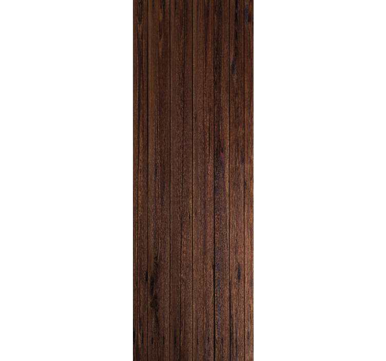 Dark brown rustic wooden planks rolo zavesa za pisarno - TenStickers