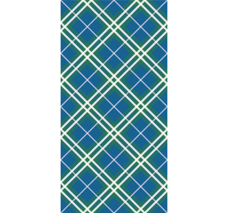 Blue and green scottish tartan rolo zavesa za pisarno - TenStickers