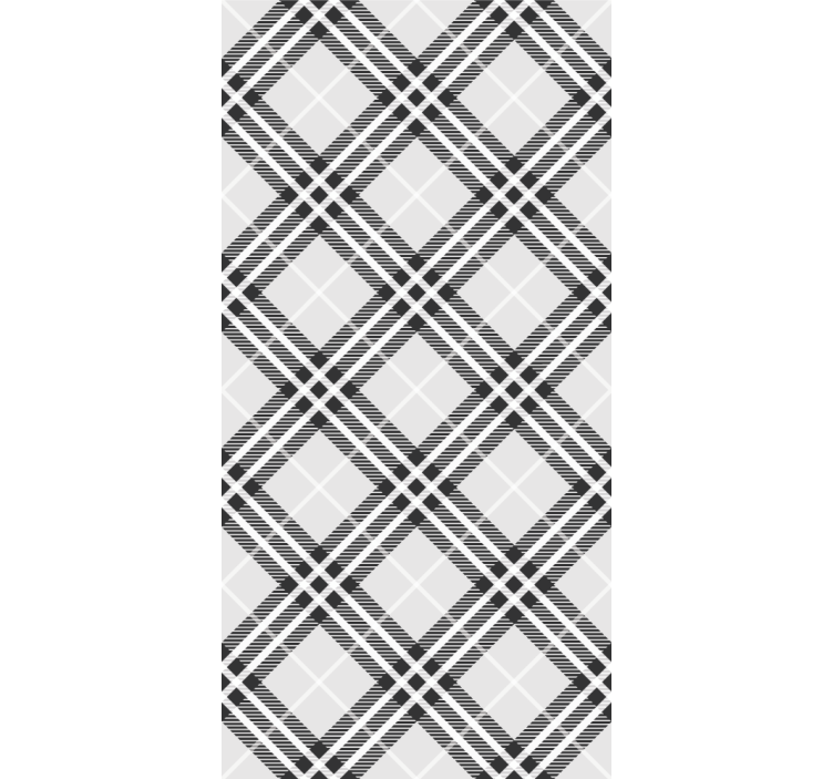 Black and white scottish tartan rolo zavese za pisarno - TenStickers