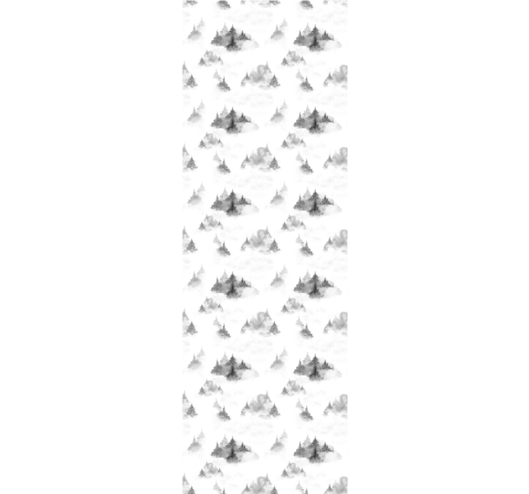 Dark forest silhouette rolo zavesa za pisarno - TenStickers