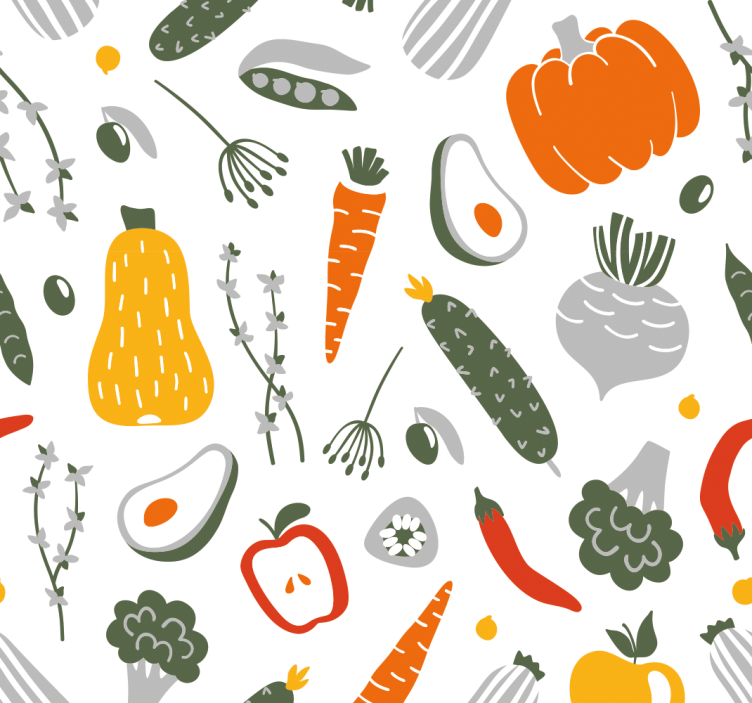 Fruit and vegetable collection rolo zavesa za kuhinjo - TenStickers