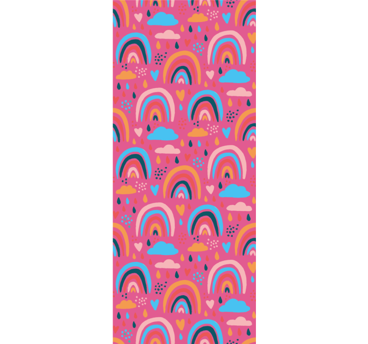 Playful rainbow patterns otroška rolo senčila - TenStickers