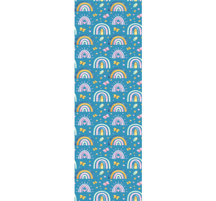 Butterfly rainbow patterns otroška rolo senčila - TenStickers