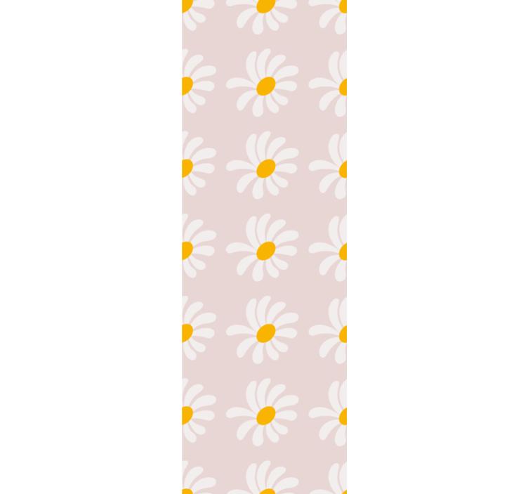 "boho style" flowers illustration otroška rolo senčila - TenStickers
