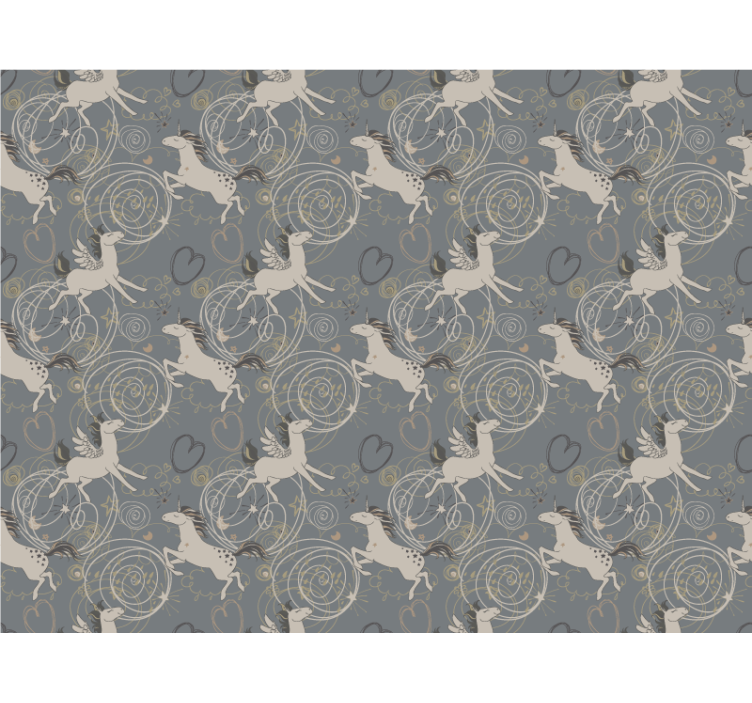 Otroška rolo senčila pegazovski enorogi na temni podlagi - TenStickers