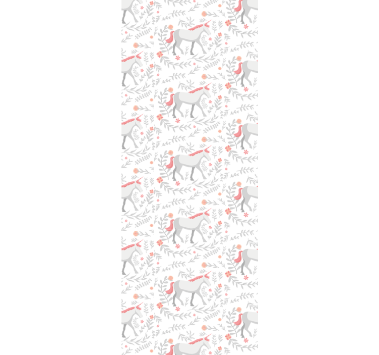 Otroška rolo senčila z enorogi in listi - TenStickers