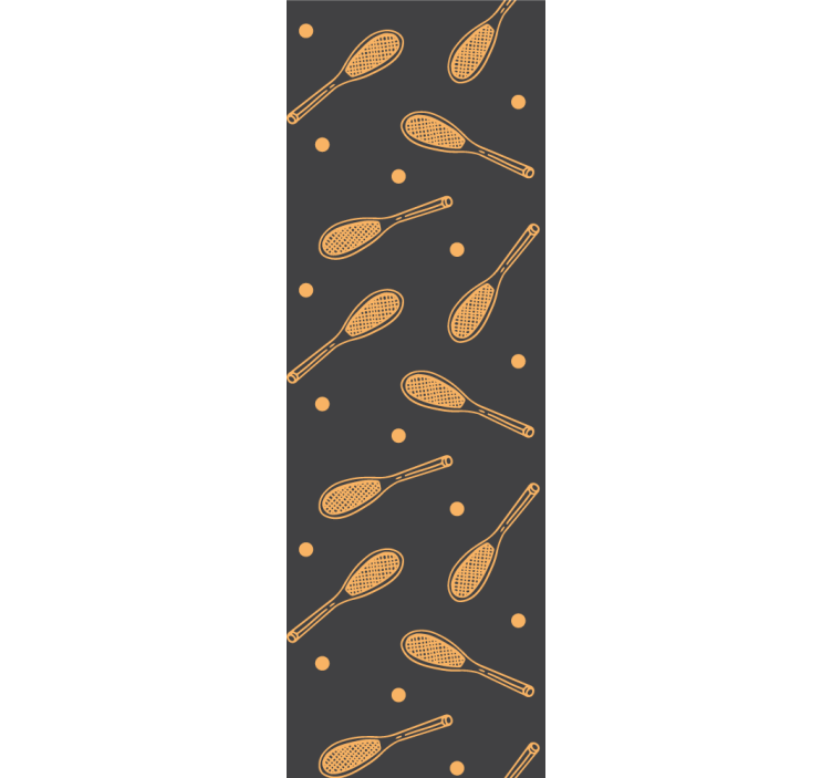 Otroška rolo senčila z oranžnimi loparji in žogicami - TenStickers