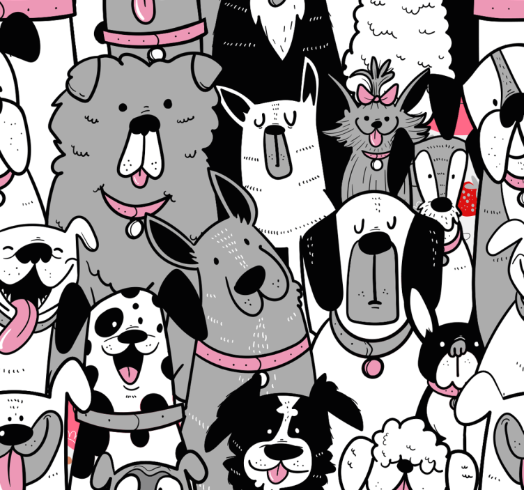 Otroška rolo senčila pes z obrisom - TenStickers