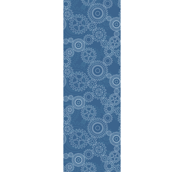 Rolo zavesa za pisarno vzorec 3d mehanskih verig - TenStickers