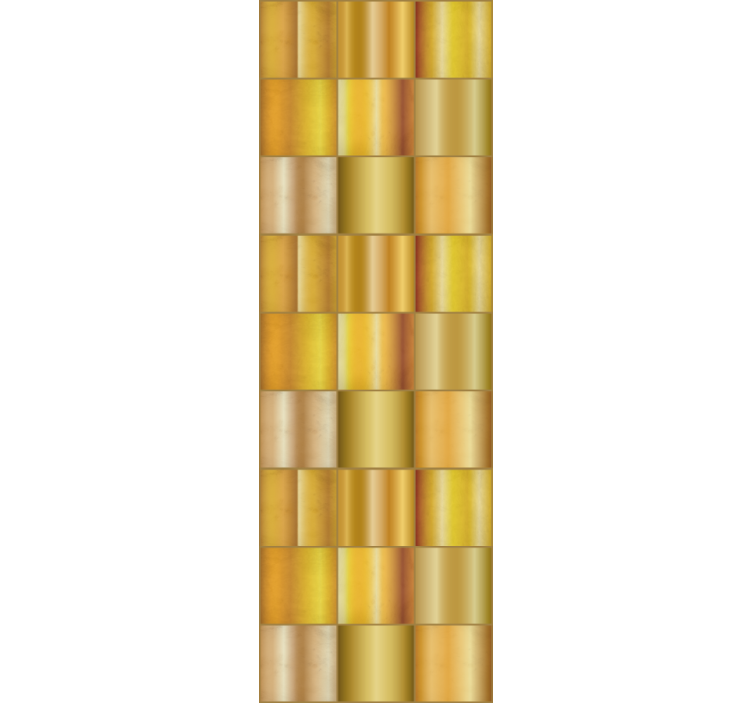 Gold yellow blocks rolo zavesa za pisarno - TenStickers