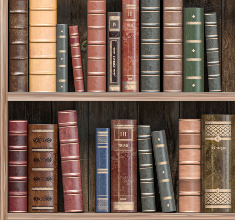 Rolo zavesa za pisarno knjižne police - TenStickers