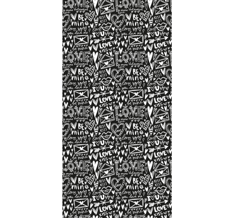 Rolo zavesa za najstnika grafit srca - TenStickers