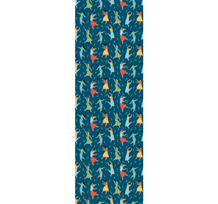 Ljudje plešejo rolo zavesa za najstnika - TenStickers