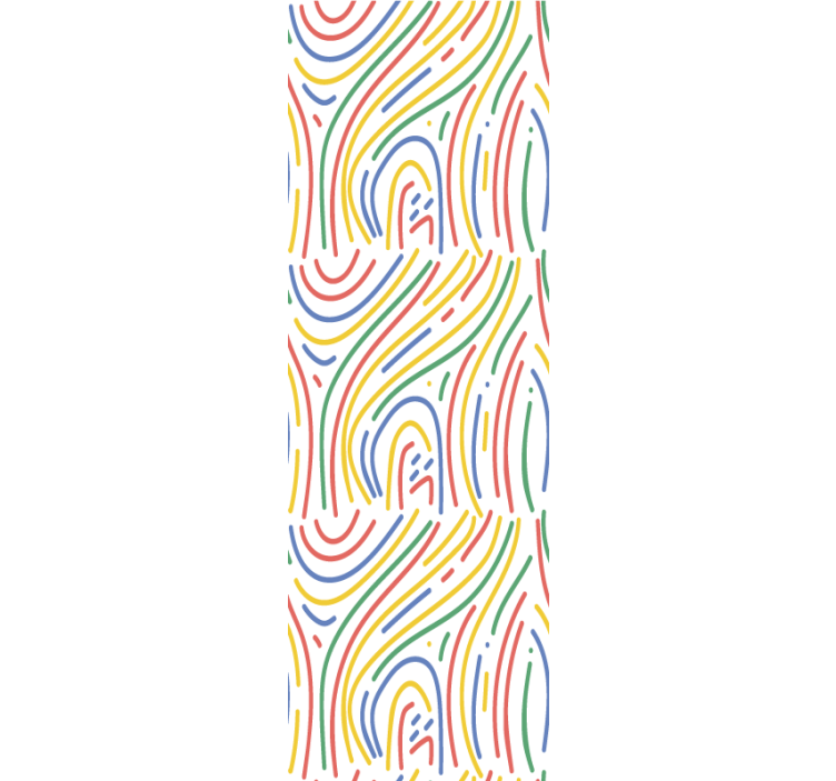 Sodobni senčilo barvite črte na beli podlagi - TenStickers