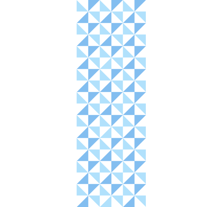 Sodobni senčilo svetlo modri trikotniki vzorec - TenStickers