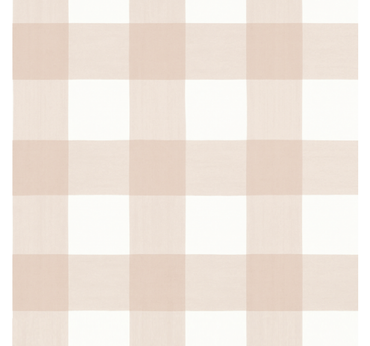 Roza zavesa za okno roza karirasta - TenStickers