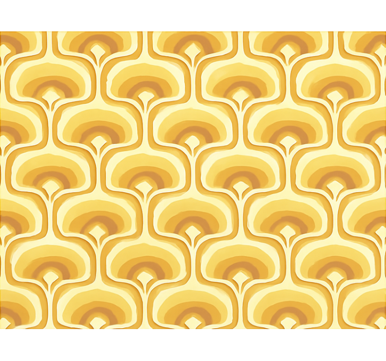 Rumeni roloji retro rumeni vzorec - TenStickers