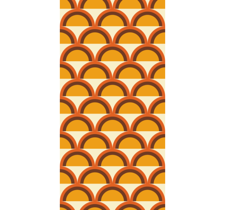 Rumeni roloji retro loka sončnega zahoda iz 70-ih - TenStickers