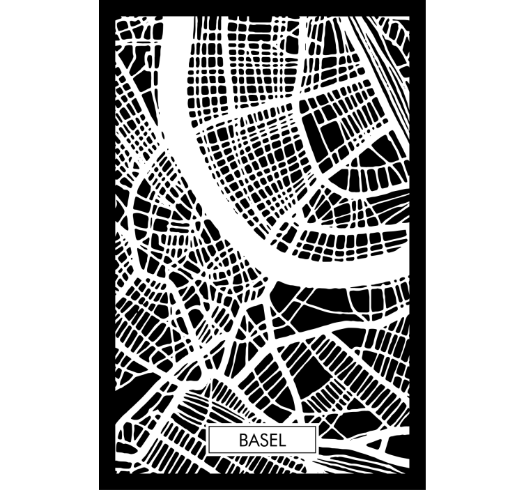 Rolo zavesa za dnevno sobo topografska karta basla - TenStickers