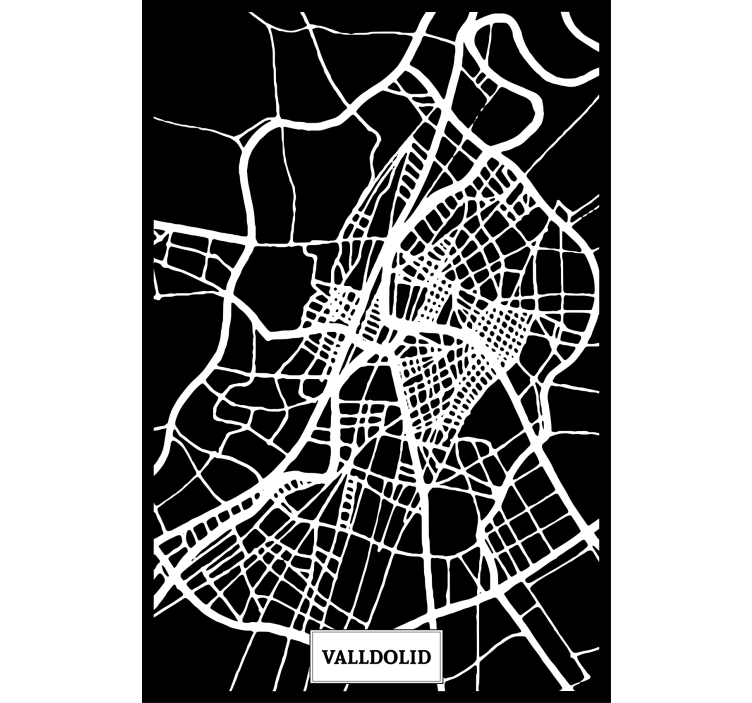 Rolo zavesa za dnevno sobo topografska karta valladolid - TenStickers