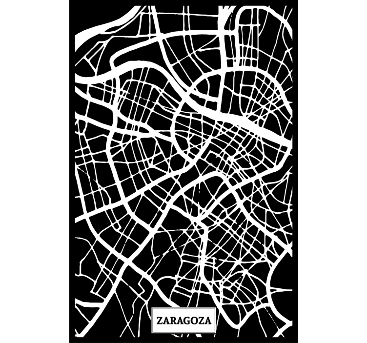 Rolo zavesa za dnevno sobo topografska karta zaragoza - TenStickers