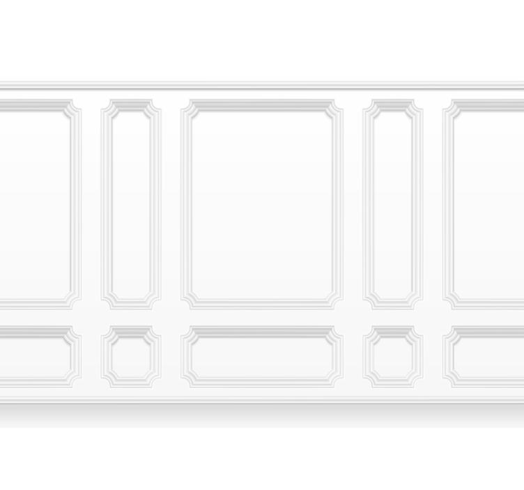 Bela rolo zavesa klasični kvadrati - TenStickers