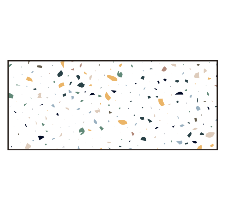 Bela rolo zavesa bela terrazzo - TenStickers