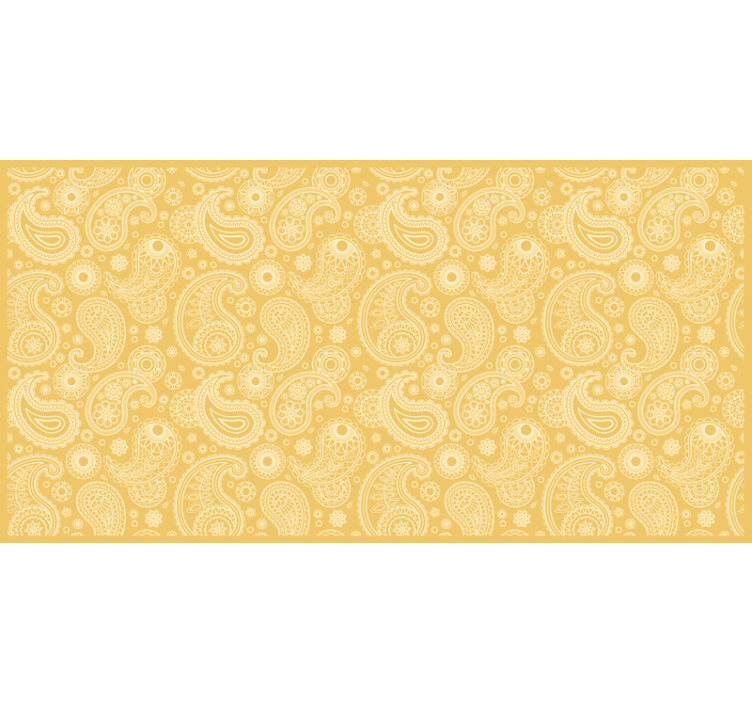 Rumeni roloji arabski paisley - TenStickers