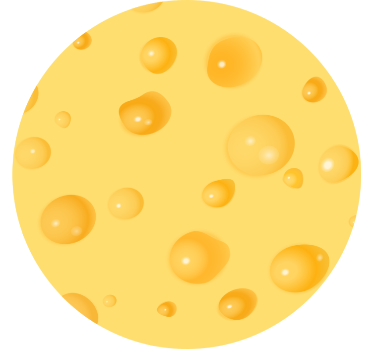 Rumeni roloji švicarski sir - TenStickers