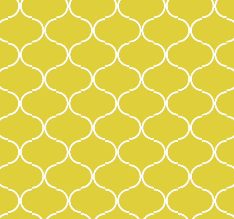 Rumeni roloji geometrijski linijski vzorec - TenStickers