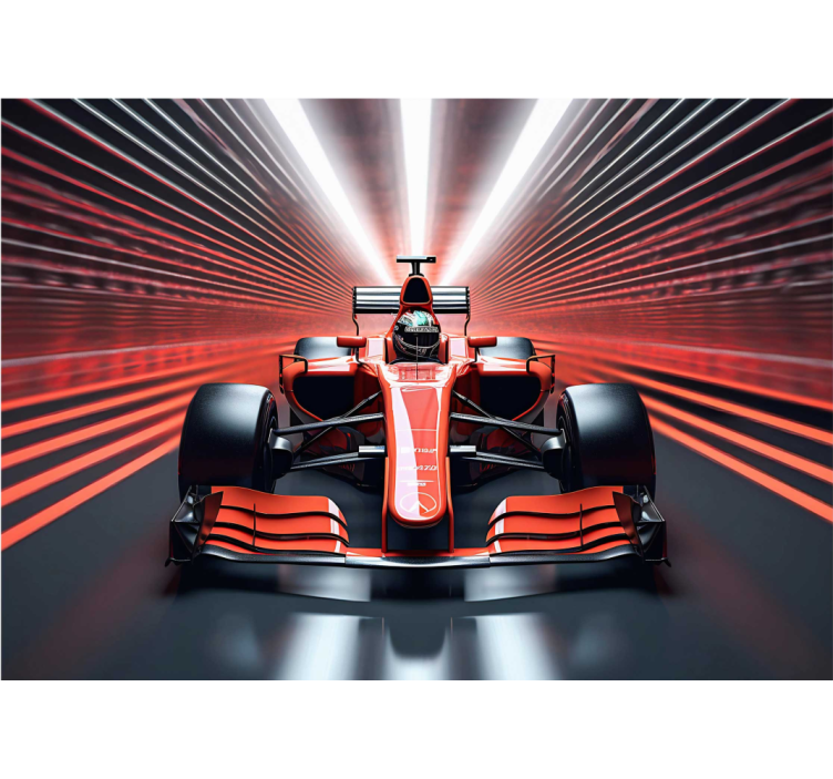 Rdeč rolo zavesa rdeča formula 1 - TenStickers