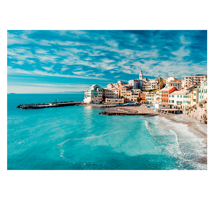 Rolo zavesa za dnevno sobo santorini morje - TenStickers