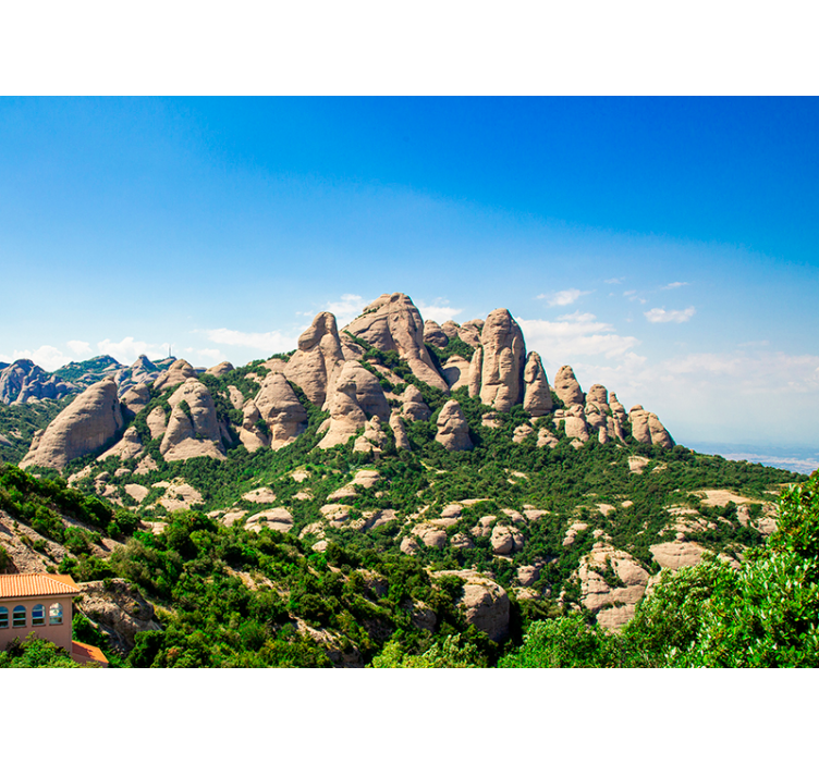Rolo zavesa za dnevno sobo gorska katedrala montserrat - TenStickers