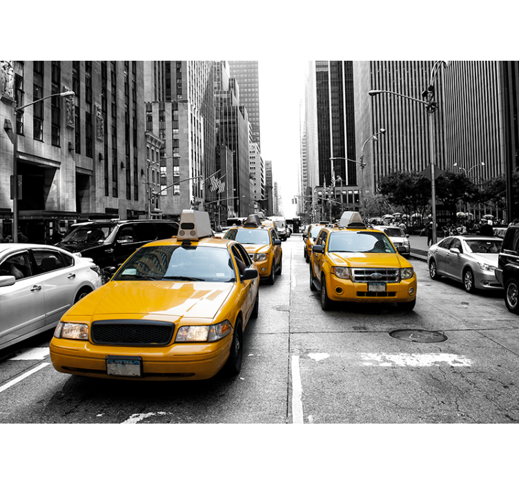 Rolo zavesa za dnevno sobo new york taksi - TenStickers