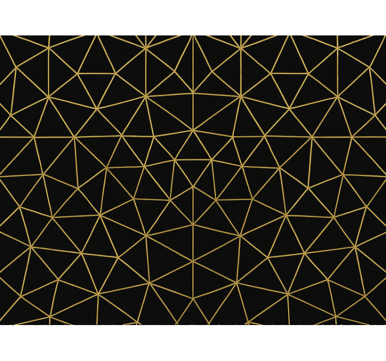 Sodobni senčilo geometrijska mreža midnight gold - TenStickers