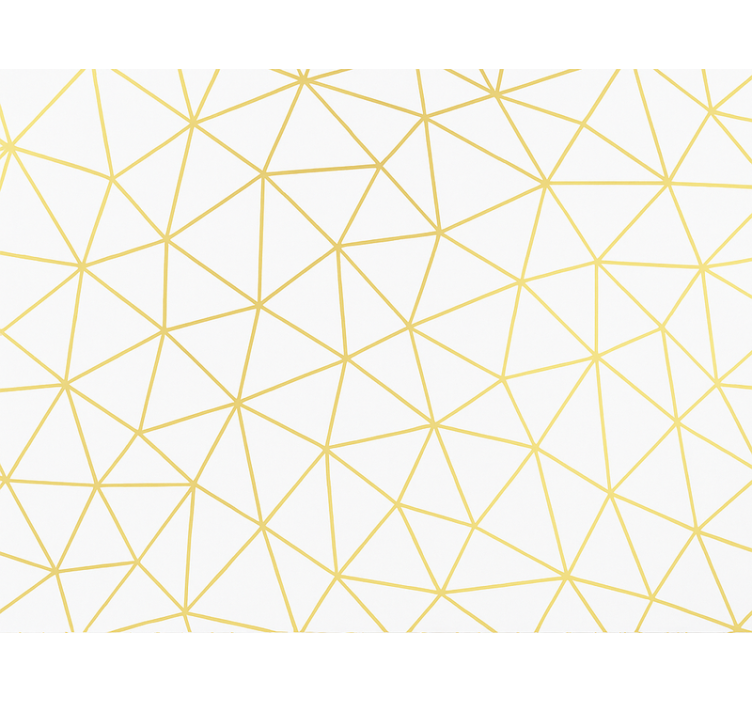 Sodobni senčilo geometrijski mozaik zlate prizme - TenStickers