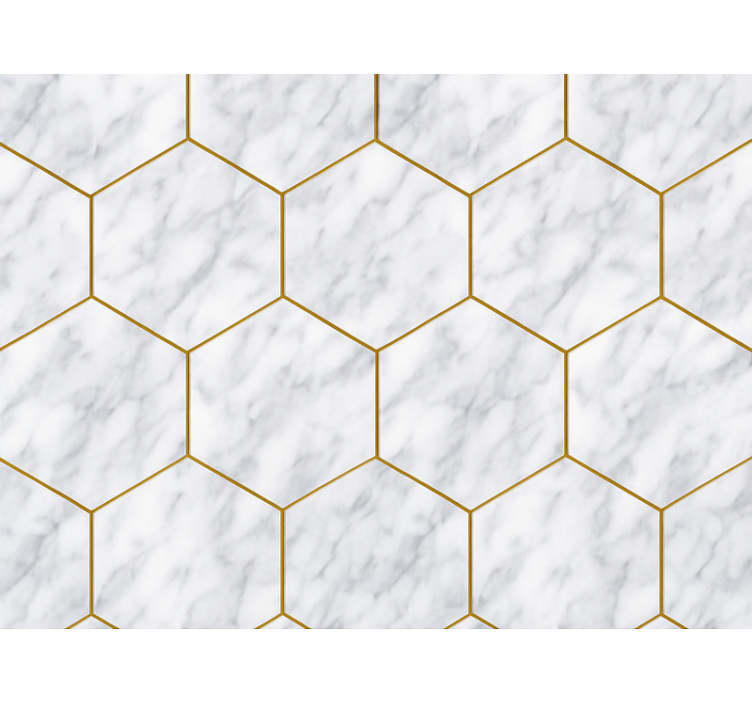 Sodobni senčilo iz hexagonalne marmor ploščice - TenStickers