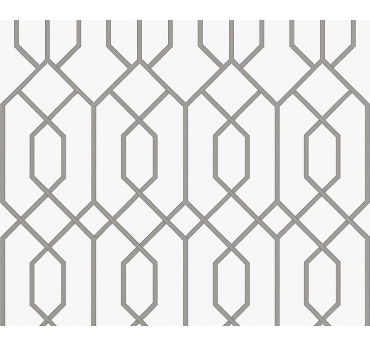 Sodobni senčilo sivi geometrijski vzorec - TenStickers