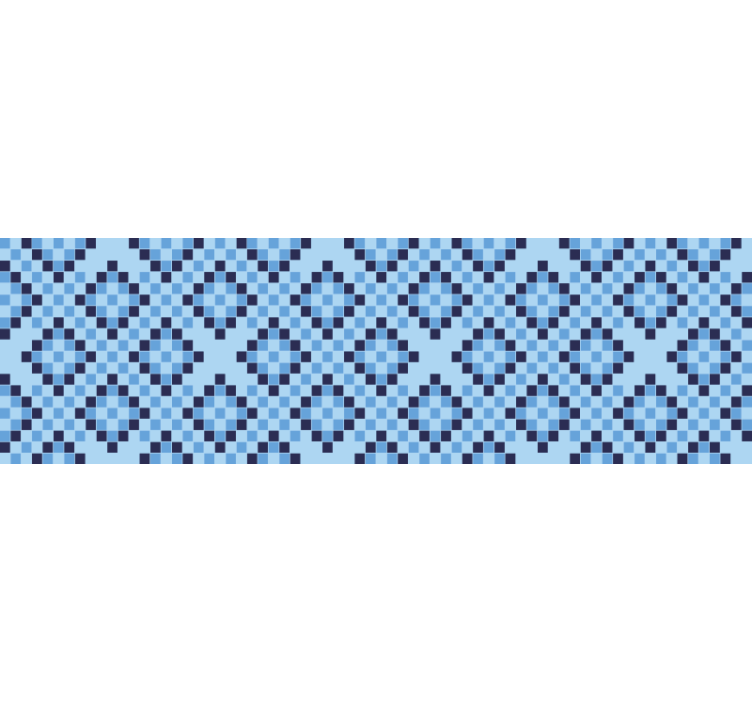 Modri senčniki za okna geometrijski modri pikasti vzorec - TenStickers