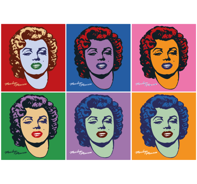 Rolo zavesa za dnevno sobo pop art marilyn monroe - TenStickers