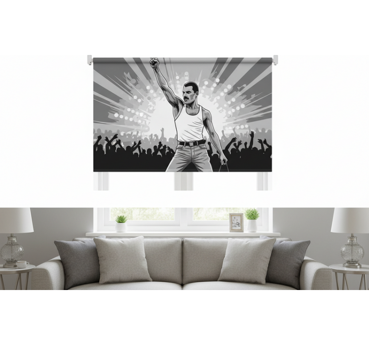 Rolo zavesa za dnevno sobo freddie na wembleyju - TenStickers