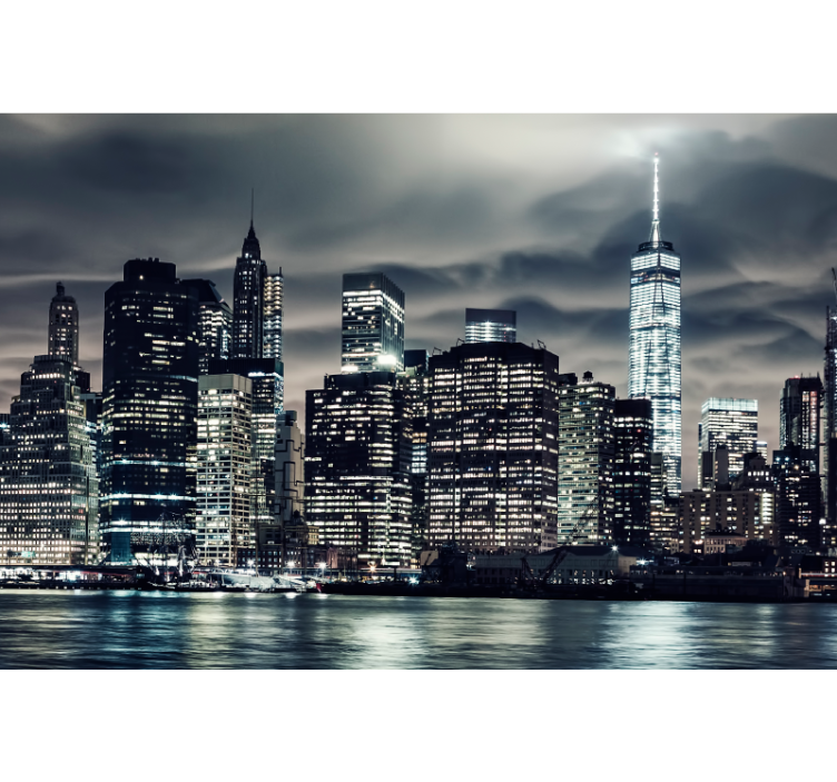 Rolo zavesa za dnevno sobo new york ponoči - TenStickers