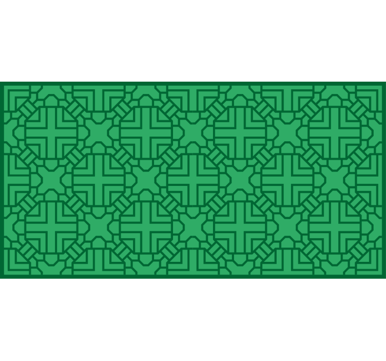 Zeleno rolo zaveso korejski zeleni vzorec - TenStickers