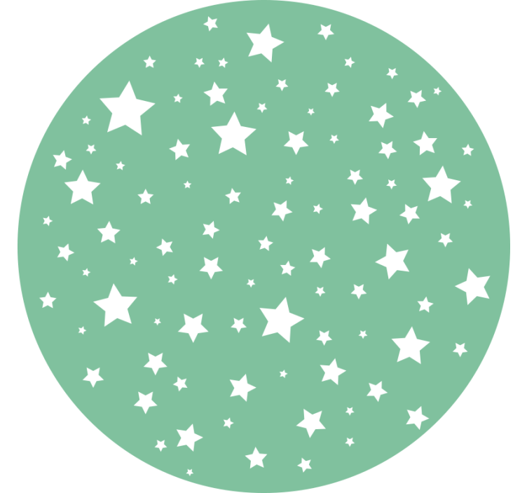 Zeleno rolo zaveso zeleni krogci - TenStickers