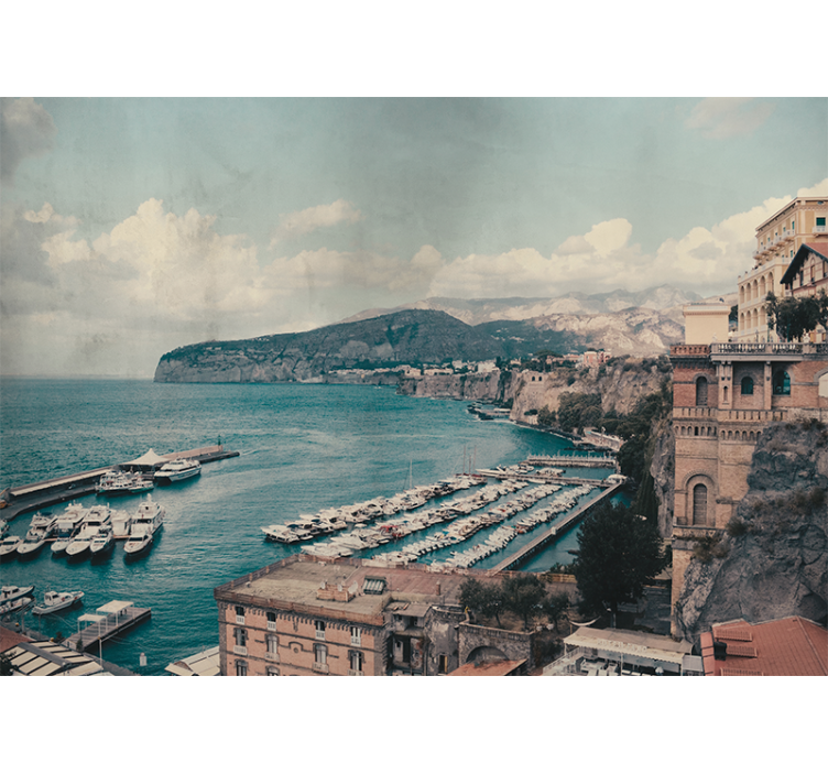 Rolo zavesa za dnevno sobo pokrajina sorrento južna italija - TenStickers