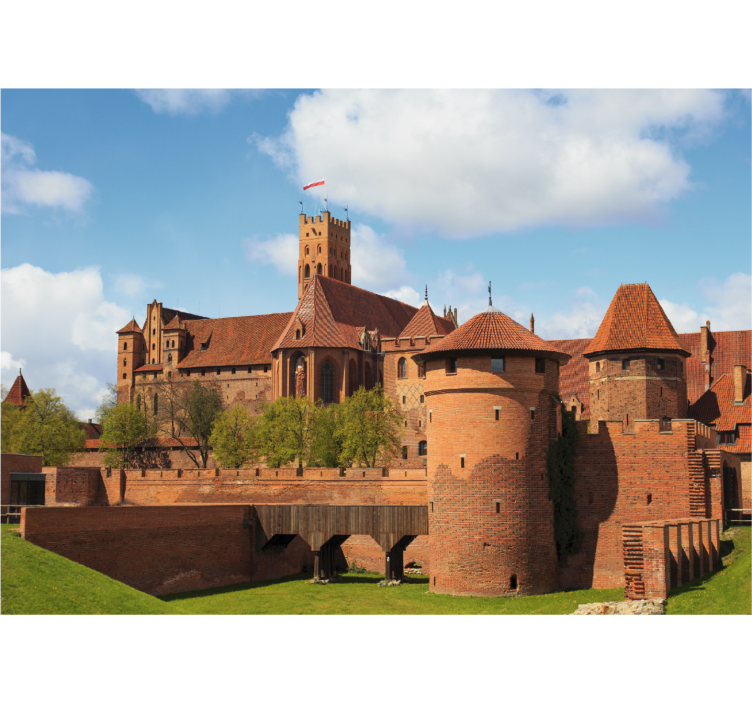 Rolo zavesa za dnevno sobo grad malbork - TenStickers