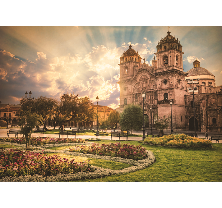Rolo zavesa za dnevno sobo andski mestni cusco - TenStickers